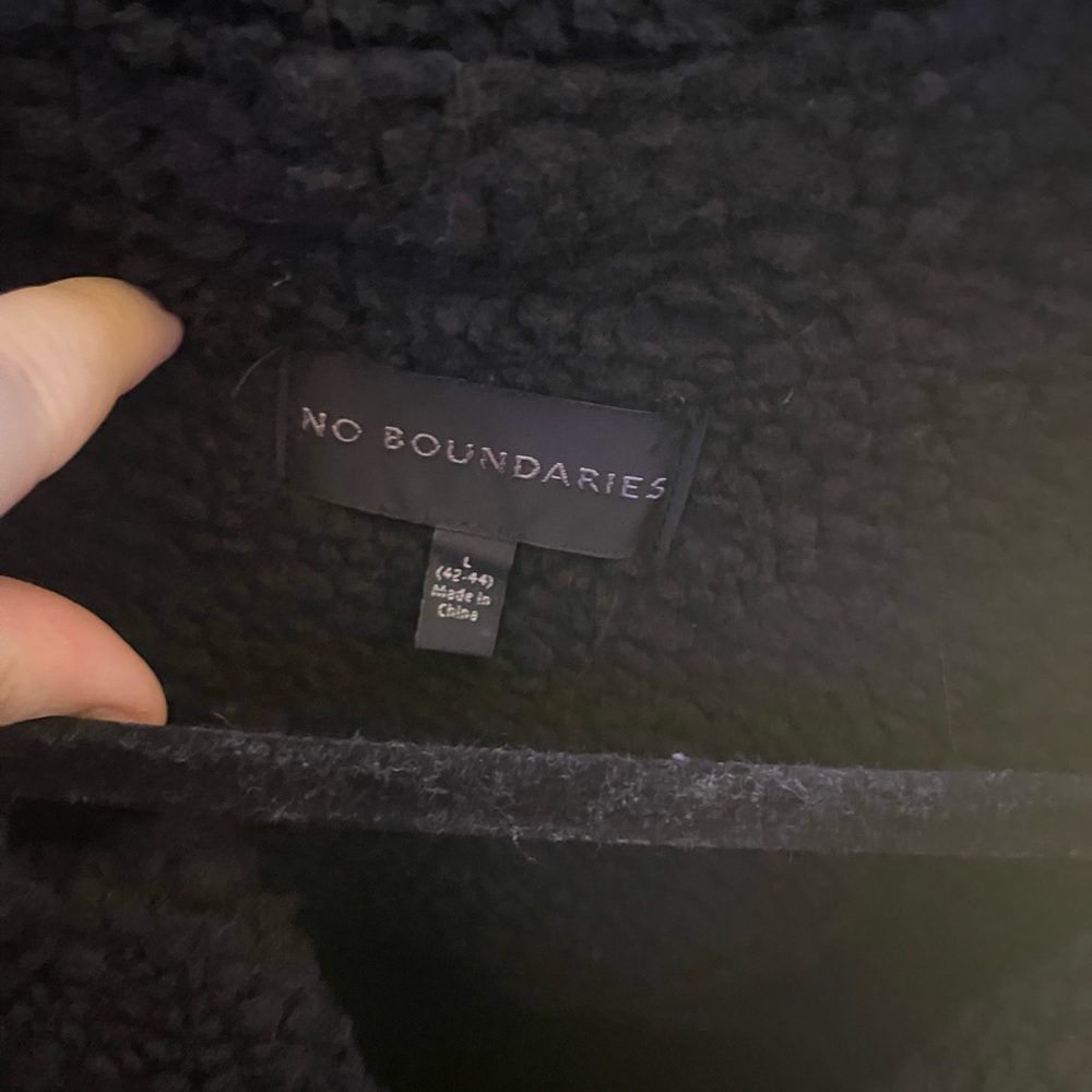 No Boundaries Sherpa Button Up Jacket - image 4